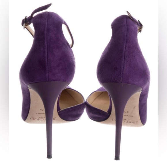 Gently used purple Jimmy Choos heels 10.5 - Picture 2 of 5